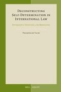 Tacik |  Deconstructing Self-Determination in International Law: Sovereignty, Exception, and Biopolitics | Buch |  Sack Fachmedien