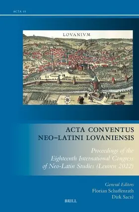  ACTA Conventus Neo-Latini Lovaniensis | Buch |  Sack Fachmedien