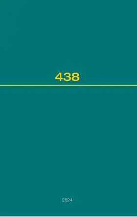 Hague Academy of International Law |  Recueil des cours, Collected Courses, Tome 438 | Buch |  Sack Fachmedien