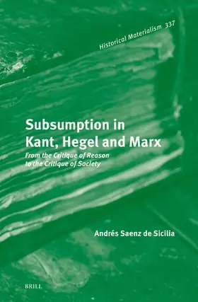 Saenz de Sicilia |  Subsumption in Kant, Hegel and Marx | Buch |  Sack Fachmedien