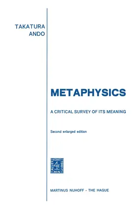 Ando |  Metaphysics | Buch |  Sack Fachmedien
