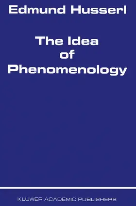 Husserl | The Idea of Phenomenology | Buch | 978-90-247-0114-8 | www.sack.de