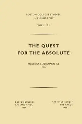 Adelmann |  The Quest for the Absolute | Buch |  Sack Fachmedien
