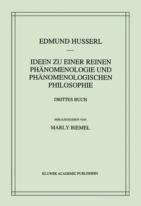 Biemel / Husserl |  Ideen zu einer reinen Phänomenologie und phänomenologischen Philosophie | Buch |  Sack Fachmedien
