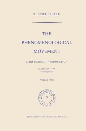 Spiegelberg |  The Phenomenological Movement | Buch |  Sack Fachmedien