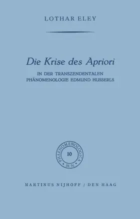 Eley |  Die Krise des Apriori | Buch |  Sack Fachmedien