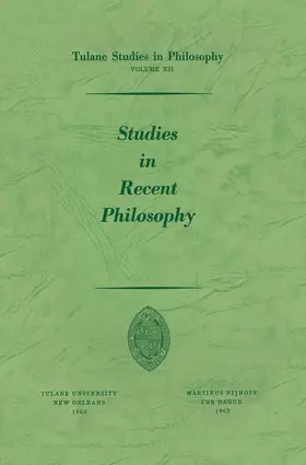 Reck / Lee / Hamburg |  Studies in Recent Philosophy | Buch |  Sack Fachmedien