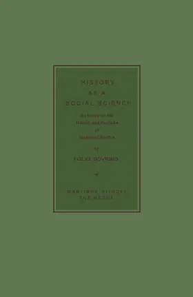 Dovring |  History as a Social Science | Buch |  Sack Fachmedien