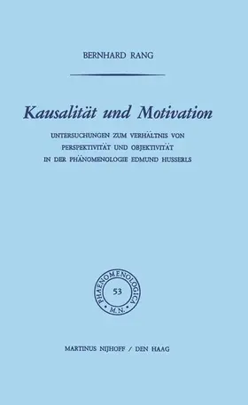 Rang |  Kausalität und Motivation | Buch |  Sack Fachmedien