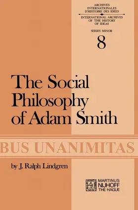Lindgren |  The Social Philosophy of Adam Smith | Buch |  Sack Fachmedien