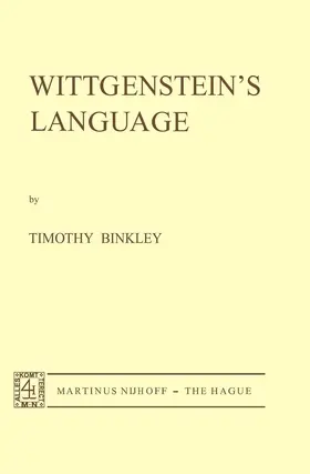 Binkley |  Wittgenstein's Language | Buch |  Sack Fachmedien