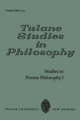 Whittemore |  Studies in Process Philosophy I | Buch |  Sack Fachmedien