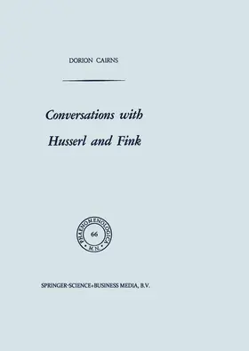 Cairns |  Conversations with Husserl and Fink | Buch |  Sack Fachmedien