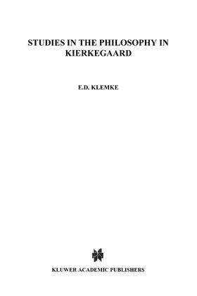 Klemke |  Studies in the Philosophy of Kierkegaard | Buch |  Sack Fachmedien