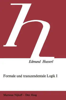 Husserl / Janssen |  Formale und Transzendentale Logik | Buch |  Sack Fachmedien