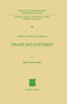 Hine |  A Critical Study of Condillac's | Buch |  Sack Fachmedien