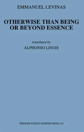 Levinas |  Otherwise Than Being or Beyond Essence | Buch |  Sack Fachmedien