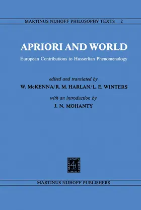 Mckenna / Harlan / Winters |  Apriori and World | Buch |  Sack Fachmedien