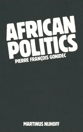Gonidec |  African Politics | Buch |  Sack Fachmedien