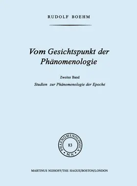 Boehm |  Vom Gesichtspunkt Der Phänomenologie | Buch |  Sack Fachmedien