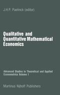 Paelinck |  Qualitative and Quantitative Mathematical Economics | Buch |  Sack Fachmedien