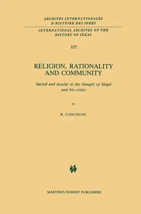 Gascoigne |  Religion, Rationality and Community | Buch |  Sack Fachmedien