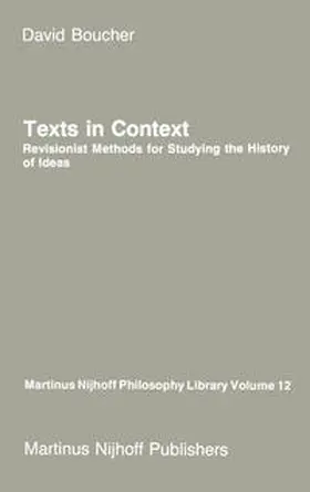 Boucher |  Texts in Context | Buch |  Sack Fachmedien