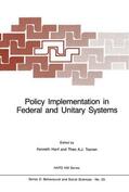 Toonen / Hanf |  Policy Implementation in Federal and Unitary Systems | Buch |  Sack Fachmedien