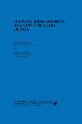 Shetreet / Deschênes | Judicial Independence: The Contemporary Debate | Buch | 978-90-247-3182-4 | sack.de