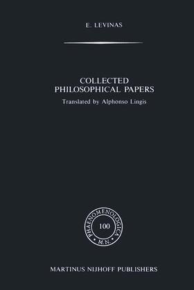Levinas |  Collected Philosophical Papers | Buch |  Sack Fachmedien