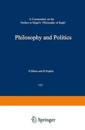 Peperzak |  Philosophy and Politics | Buch |  Sack Fachmedien