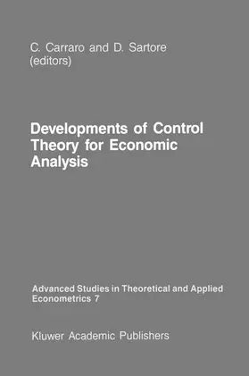 Sartore / Carraro |  Developments of Control Theory for Economic Analysis | Buch |  Sack Fachmedien