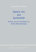 Mulligan |  Speech Act and Sachverhalt | Buch |  Sack Fachmedien