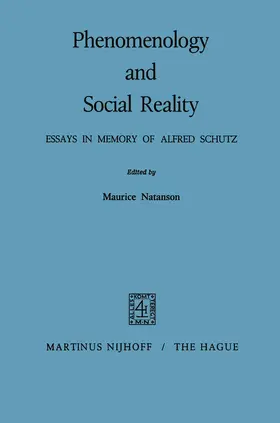 Natanson |  Phenomenology and Social Reality | Buch |  Sack Fachmedien
