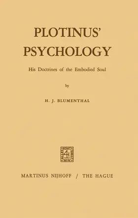Blumenthal |  Plotinus' Psychology | Buch |  Sack Fachmedien