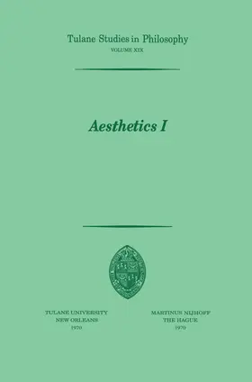 Cormier / Dubose / Feibleman |  Aesthetics I | Buch |  Sack Fachmedien