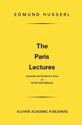 Husserl | The Paris Lectures | Buch | 978-90-247-5133-4 | www.sack.de