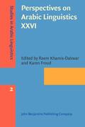 Khamis-Dakwar / Froud |  Perspectives on Arabic Linguistics XXVI | Buch |  Sack Fachmedien