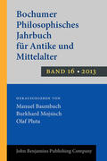 Baumbach / Mojsisch / Pluta |  Bochumer Philosophisches Jahrbuch für Antike und Mittelalter | Buch |  Sack Fachmedien