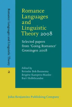 Bok-Bennema / Kampers-Manhe / Hollebrandse |  Romance Languages and Linguistic Theory 2008 | Buch |  Sack Fachmedien
