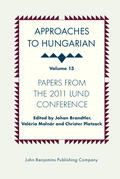 Brandtler / Molnár / Platzack |  Approaches to Hungarian | Buch |  Sack Fachmedien