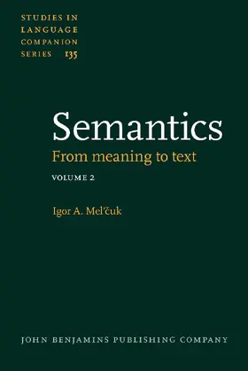 Mel’cuk / Beck / Polguère |  Semantics | Buch |  Sack Fachmedien