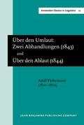 Holtzmann |  'Über den Umlaut: Zwei Abhandlungen' (Carlsruhe, 1843) and 'Über den Ablaut' (Carlsruhe, 1844) | Buch |  Sack Fachmedien