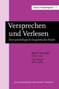 Meringer / Mayer |  Versprechen und Verlesen | Buch |  Sack Fachmedien