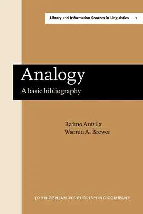 Anttila / Brewer |  Analogy | Buch |  Sack Fachmedien