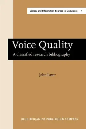 Laver |  Voice Quality | Buch |  Sack Fachmedien