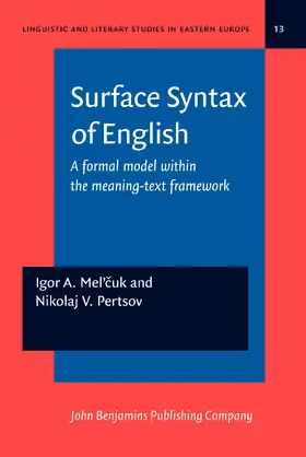 Mel’cuk / Pertsov |  Surface Syntax of English | Buch |  Sack Fachmedien