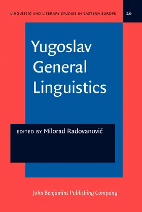Radovanovic |  Yugoslav General Linguistics | Buch |  Sack Fachmedien