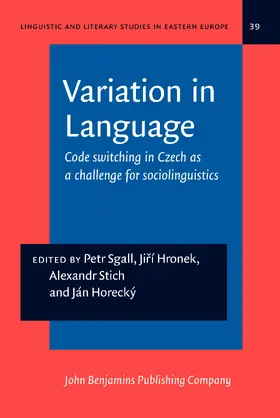 Sgall / Hronek / Stich |  Variation in Language | Buch |  Sack Fachmedien
