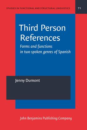 Dumont | Third Person References | Buch | 978-90-272-1581-9 | sack.de